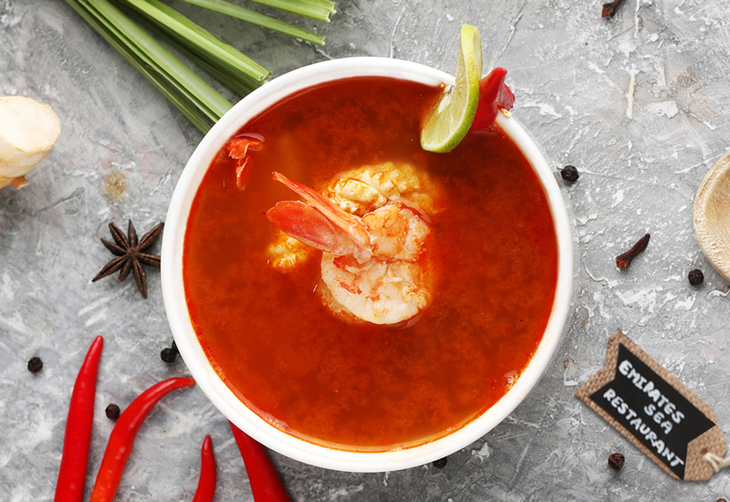 Tomyum seafood soup